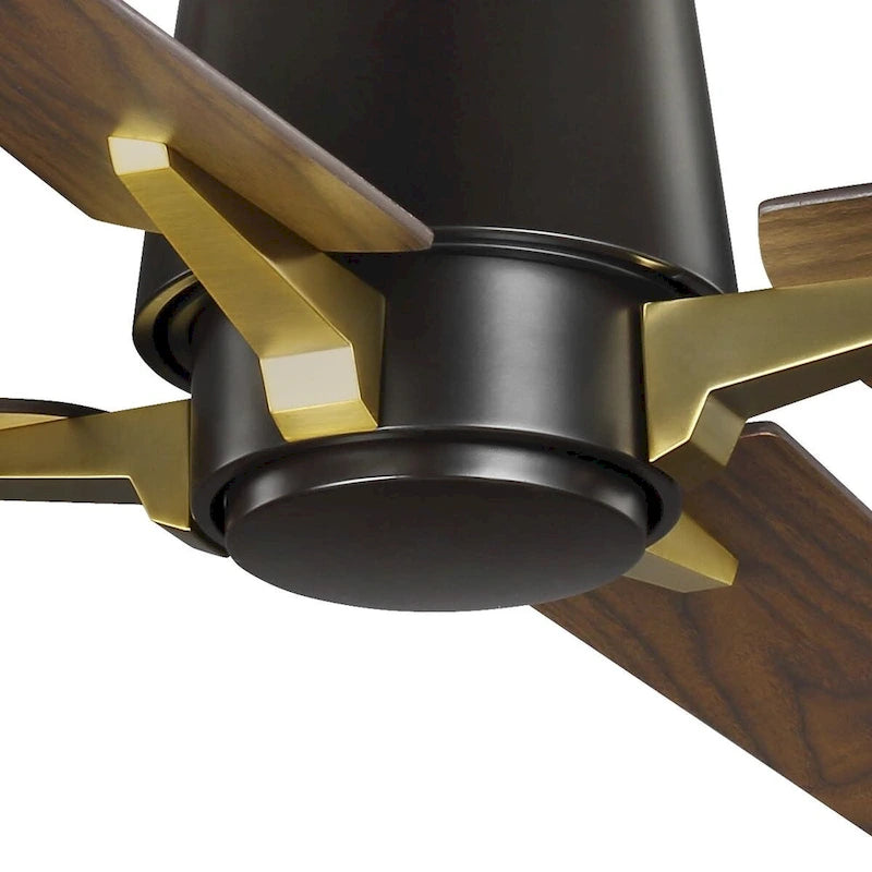 Lindale Collection 52  Four-Blade Architectural Bronze Ceiling Fan - 11.610  x 26.450  x 10.620