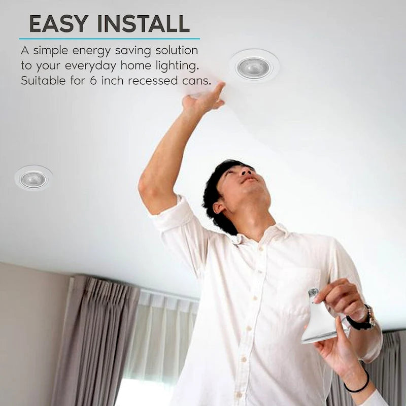 Luxrite 12 Pack LED PAR38 Flood Light Bulb 1250 Lumens 15W Dimmable Wet Rated E26 Base UL Listed