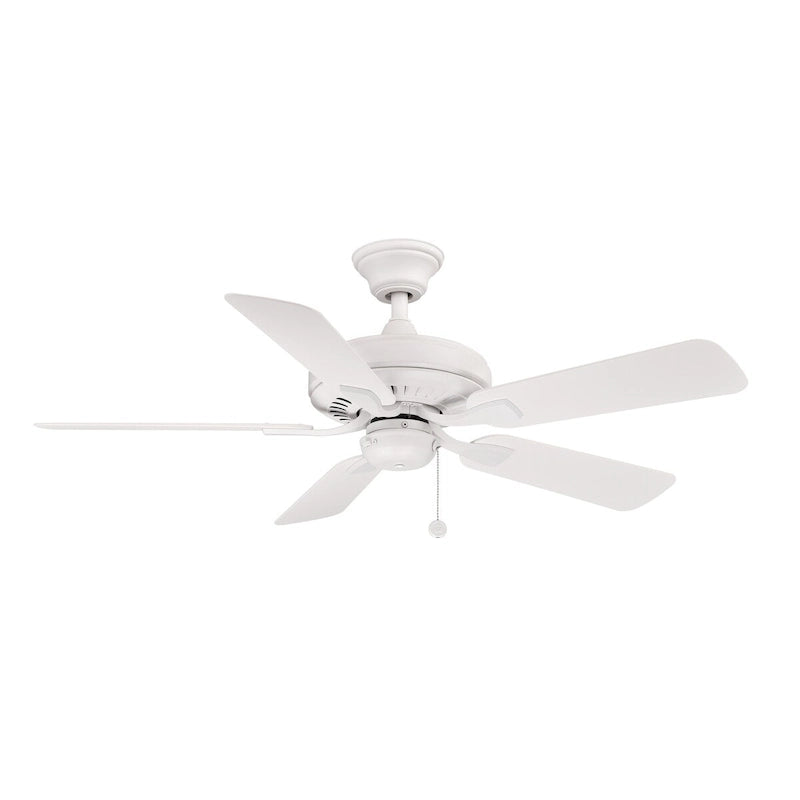 Edgewood 44 inch Indoor/Outdoor Ceiling Fan with Matte White Blades - Matte White - Matte White