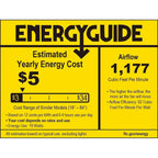 Obvi 22 inch Indoor Ceiling Fan with Clear Blades and LED Light Kit - Black