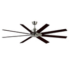 Levon Custom Indoor Ceiling Fan DC Motor - Brushed Nickel