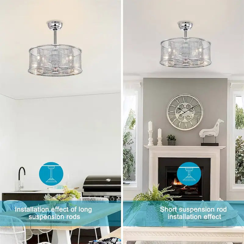 20.4  Dual Shade Modern Ceiling Fan