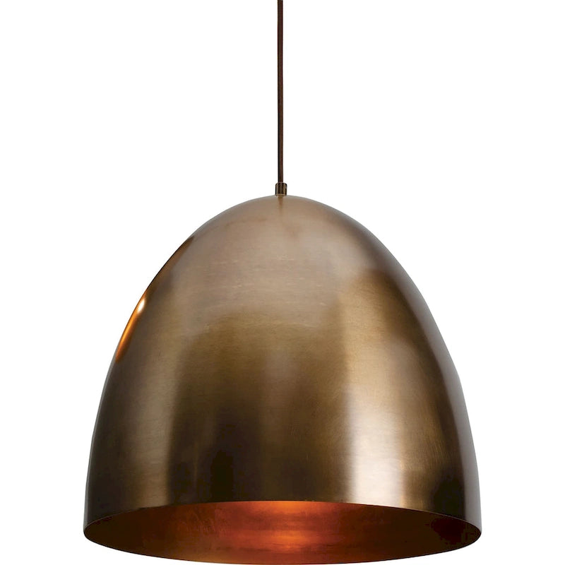 Carbon Loft O'Neill 15.75-inch Antique Brass Pendant, Antique Brass Steel Shade