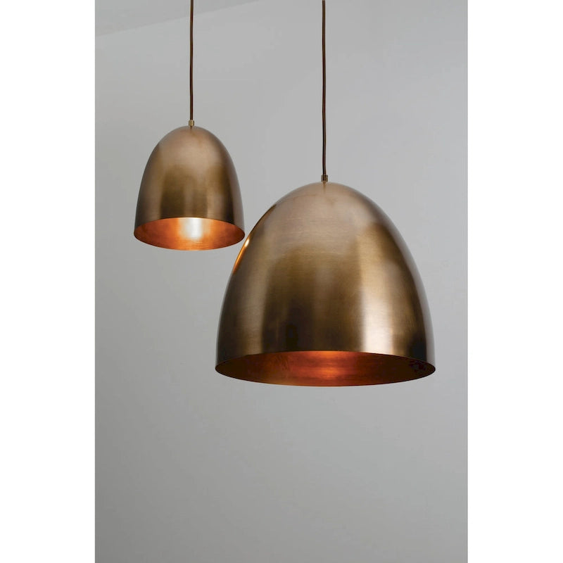 Carbon Loft O'Neill 15.75-inch Antique Brass Pendant, Antique Brass Steel Shade
