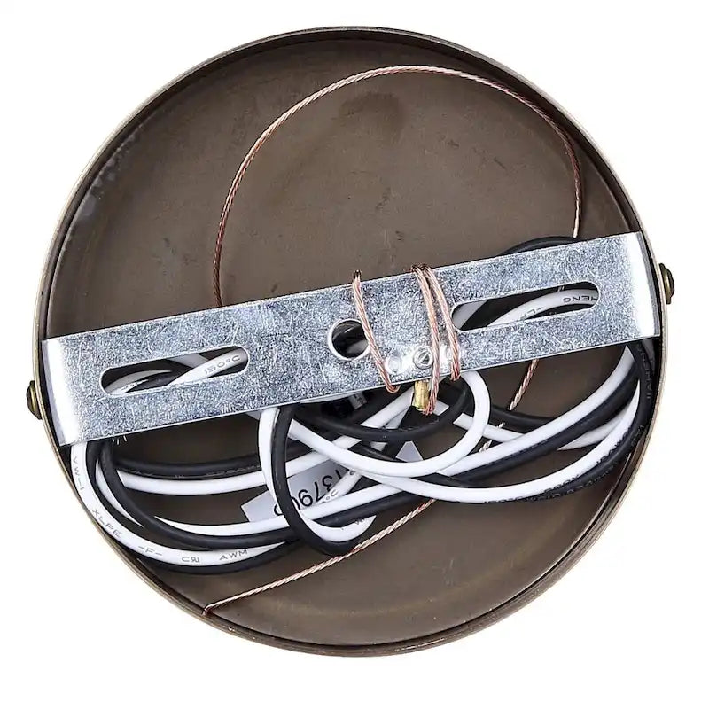 JENNER 60-Watt 1 Light Matte Black and Gold Mid Century Modern Pendant with Clear Glass Shade