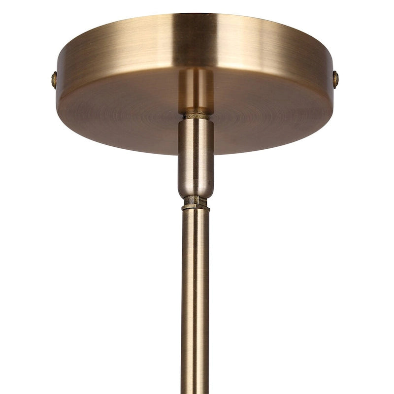 JENNER 60-Watt 1 Light Matte Black and Gold Mid Century Modern Pendant with Clear Glass Shade