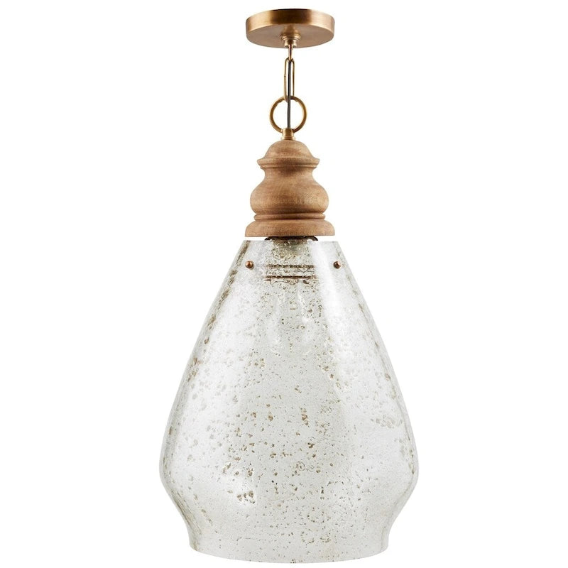 1-light Light Wood Pendant