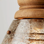 1-light Light Wood Pendant