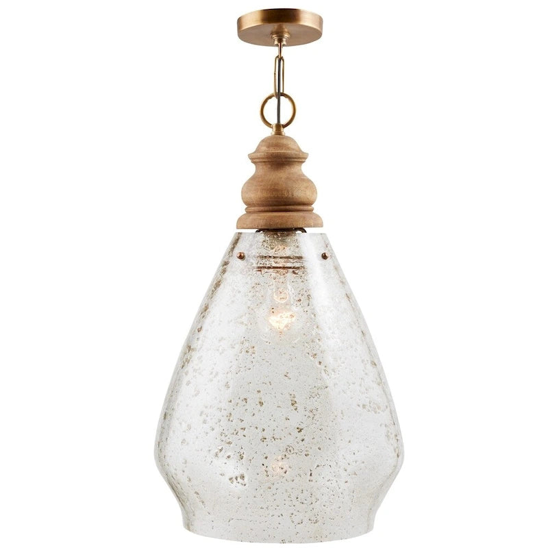 1-light Light Wood Pendant