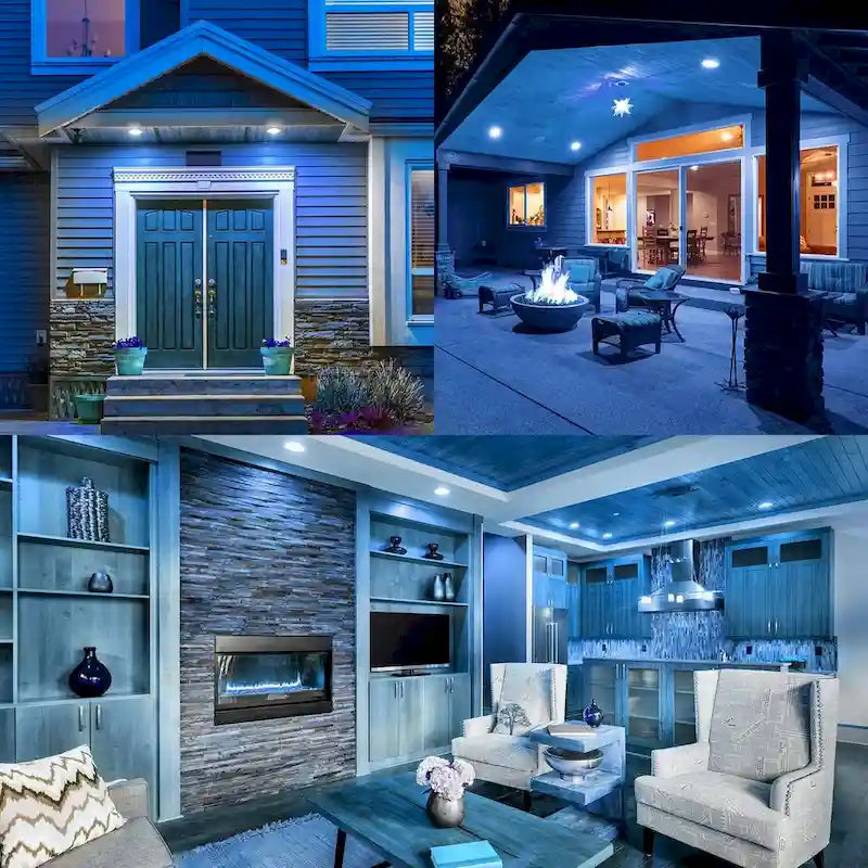 Luxrite LED PAR38 Flood Light Bulb, 8W=45W, Damp Rated, UL Listed, E26 Base, Indoor Outdoor, Decoration 4 Pack