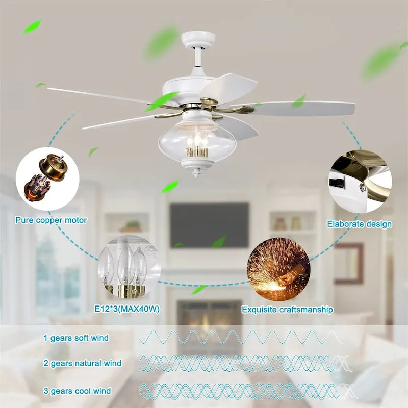 Modern Ceiling Fans with Remote Control