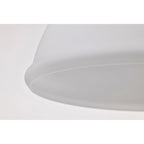 Russel 10 Inch Mini Pendant Matte Black with Satin White Glass - Matte Black