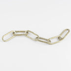 48-inch 9-gauge Gilded Silver Square Profile Accessory Chain - Gilded Silver - 1.125 in x 1.125 in x 48 in