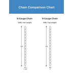 48-inch 9-gauge Gilded Silver Square Profile Accessory Chain - Gilded Silver - 1.125 in x 1.125 in x 48 in