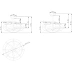 Industrial Ceiling Fan Light Kit for Living Room Bedroom Kitchen