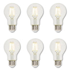 Westinghouse Lighting 4.5-Watt (40-Watt Equivalent) Clear A19 Dimmable Filament LED Light Bulb, Medium Base - 6-Pack