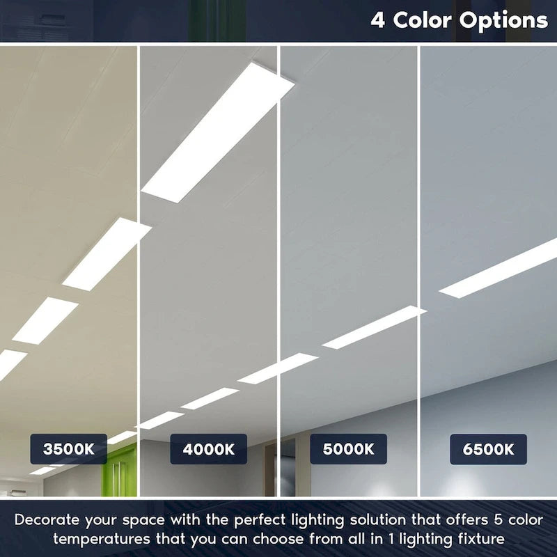 Luxrite 4FT T5 LED Tube Lights, Type B, 24W=54W, 4CCT 3500K-6500K, 45.79 , Ballast Bypass, 3200LM, UL, DLC (4 Pack) - 4