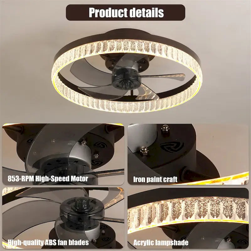 Ceiling Fans with Ring LED