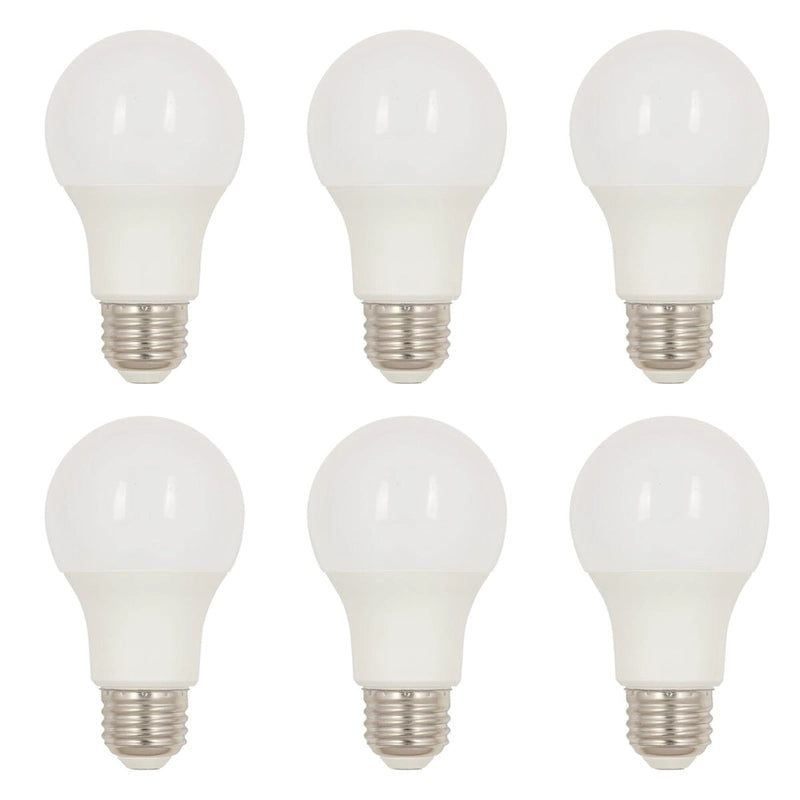 Westinghouse Lighting 9 Watt (60 Watt Equivalent) A19 Daylight LED Light Bulb, Medium Base, 6 Pack - White - 6-Pack