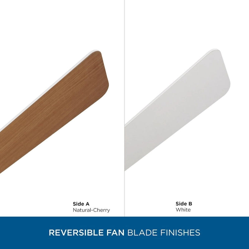 Trevina V 52 in. LED Indoor Satin White Modern Ceiling Fan with Light Kit and White Opal Shade - Medium