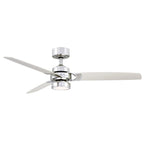 Amped 52 inch Indoor Ceiling Fan with Brushed Nickel Blades and LED Light Kit - Brushed Nickel