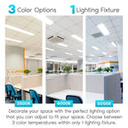 Luxrite 2FT T8 LED Tube Light, 8W=17W, 3 Color Option, Single and Double End Powered, 960 Lumens, UL, DLC (4 Pack) - 4