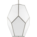 Latham Collection One-Light Brushed Nickel Contemporary Pendant - 14 in x 14 in x 19.75 in