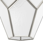 Latham Collection One-Light Brushed Nickel Contemporary Pendant - 14 in x 14 in x 19.75 in