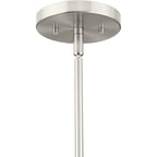 Latham Collection One-Light Brushed Nickel Contemporary Pendant - 14 in x 14 in x 19.75 in