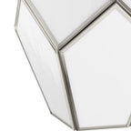 Latham Collection One-Light Brushed Nickel Contemporary Pendant - 14 in x 14 in x 19.75 in