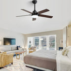 42  Farmhouse Reversible Ceiling Fan with LED Light and Remote Control