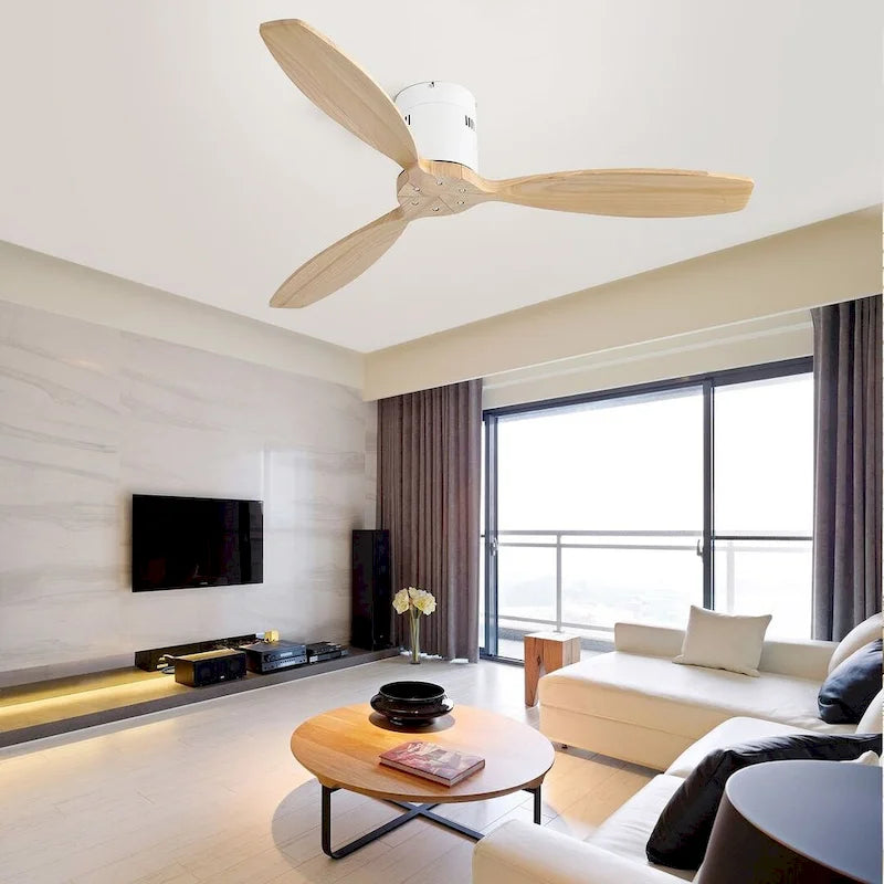 52  Modern Decorative Solid Wood Ceiling Fan