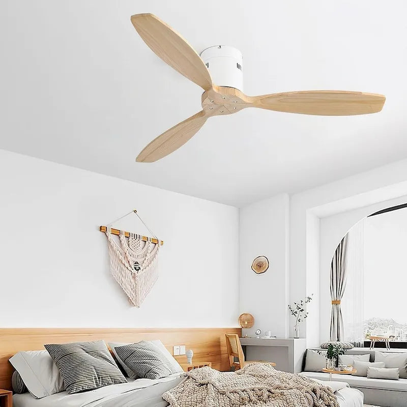 52  Modern Decorative Solid Wood Ceiling Fan