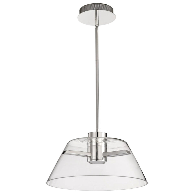 Edmond 17 Inch LED Pendant Polished Nickel - Polished Nickel