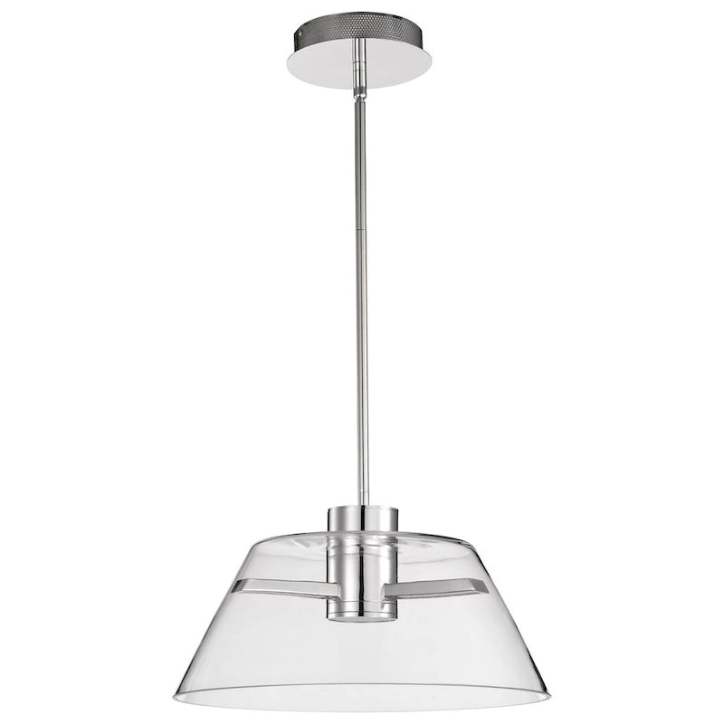 Edmond 17 Inch LED Pendant Polished Nickel - Polished Nickel