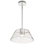 Edmond 17 Inch LED Pendant Polished Nickel - Polished Nickel