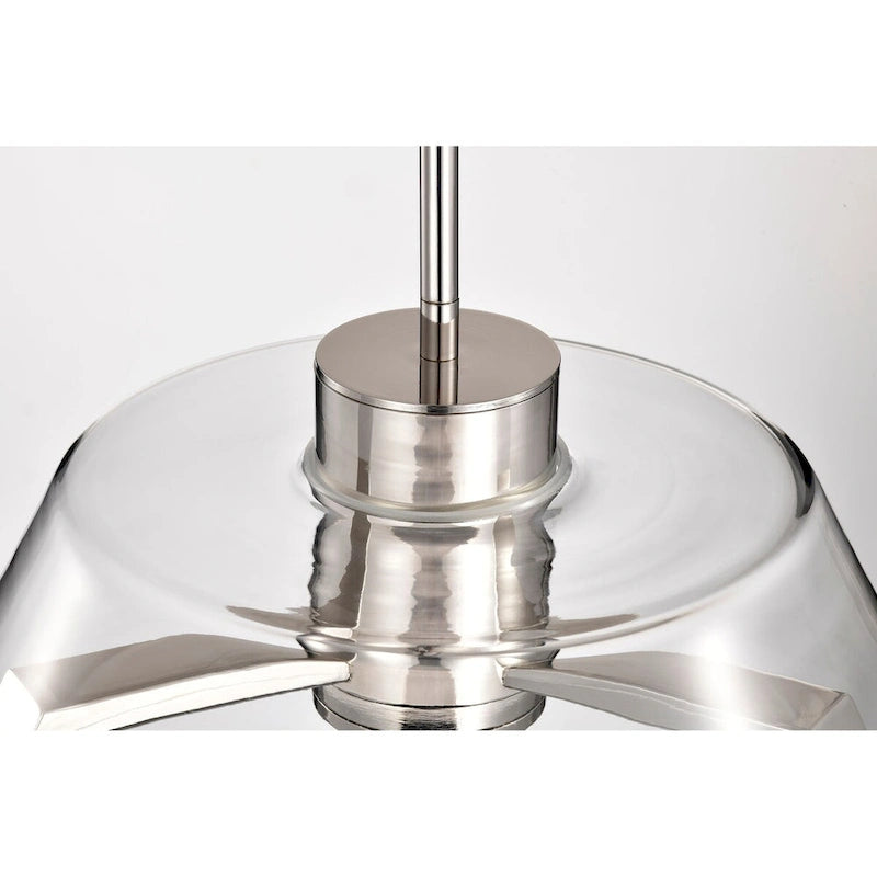 Edmond 17 Inch LED Pendant Polished Nickel - Polished Nickel