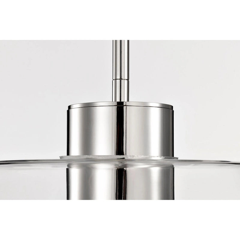 Edmond 17 Inch LED Pendant Polished Nickel - Polished Nickel