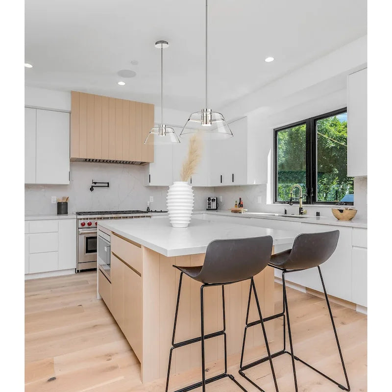 Edmond 17 Inch LED Pendant Polished Nickel - Polished Nickel