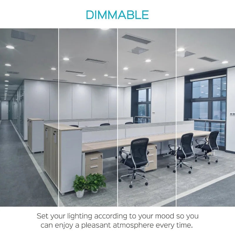 Luxrite BR40 LED Light Bulbs,14W= 85W Dimmable, 1100 Lumen, LED Flood Light Bulb, 14W, E26 Medium Base (10 Pack)