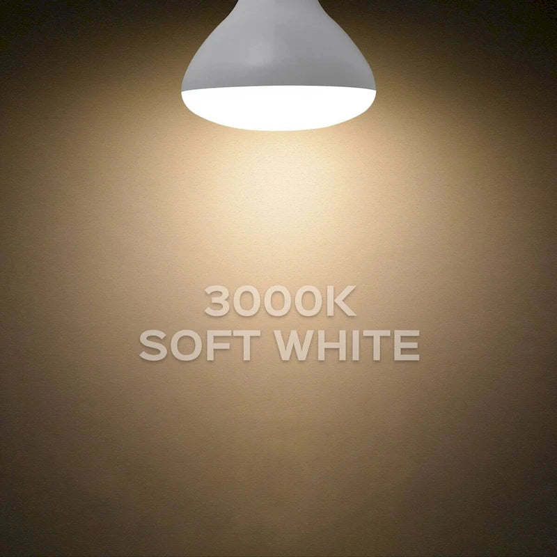 Luxrite BR40 LED Light Bulbs,14W= 85W Dimmable, 1100 Lumen, LED Flood Light Bulb, 14W, E26 Medium Base (10 Pack)