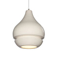Carson Carrington Sallberg 1-light Brushed Nickel Pendant - Brushed Nickel, White Crackle, White