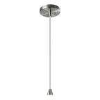 Carson Carrington Sallberg 1-light Brushed Nickel Pendant - Brushed Nickel, White Crackle, White