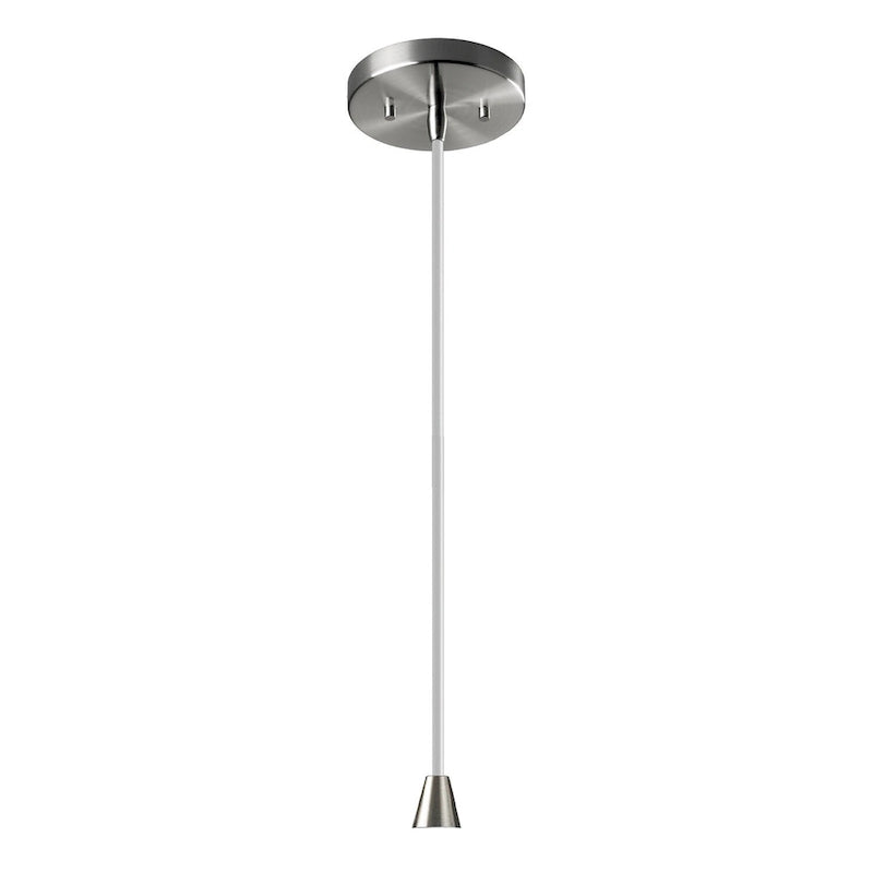 Carson Carrington Sallberg 1-light Brushed Nickel Pendant - Brushed Nickel, White Crackle, White