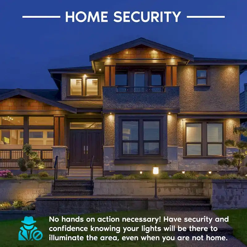 Luxrite A19 LED Dusk to Dawn Light Bulbs Lighting Enclosed Fixture Rated 800lm Damp Rated E26 4 Pack