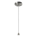 Carson Carrington Sallebyn Brushed Nickel Large Pendant - Brushed Nickel, Concrete, White