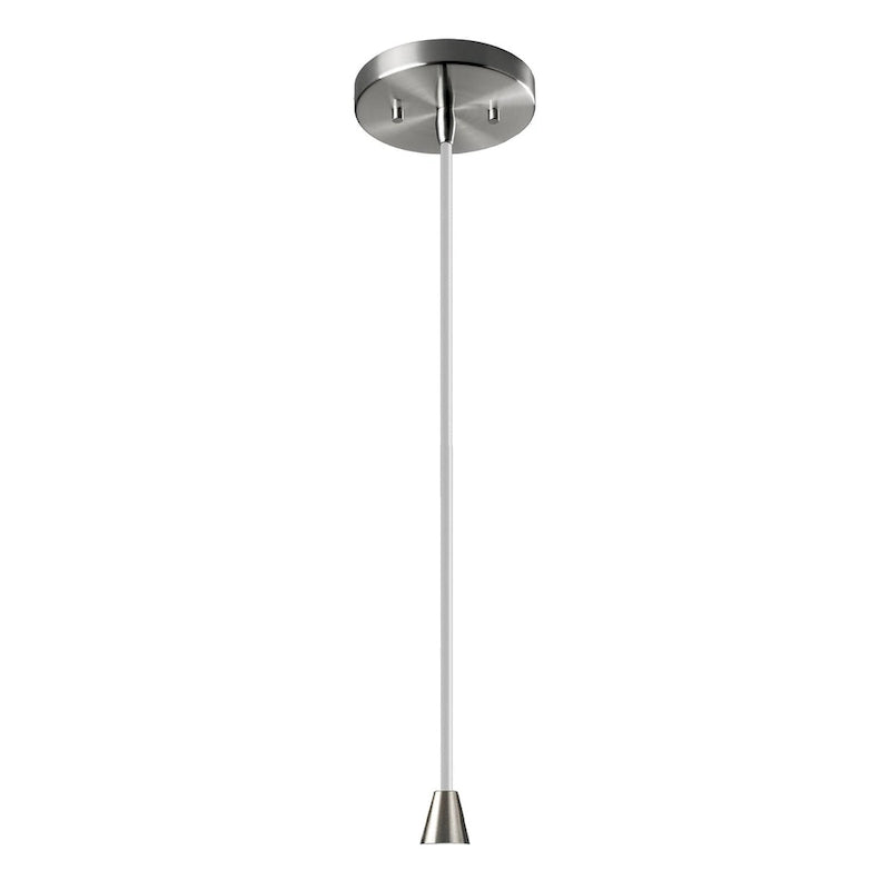 Carson Carrington Sallebyn Brushed Nickel Large Pendant - Brushed Nickel, Concrete, White