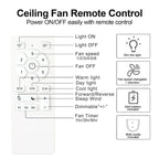 52 inch indoor black ceiling fan with LED light