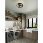 Bastrop Collection 26 in. Three-Blade GraphiteTransitional Ceiling Fan with 3 Speed Remote Control - 26 in x 26 in x 13.6 in