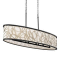 Scribble 6-Light Kitchen Island Pendant - Matte Black/Artifact